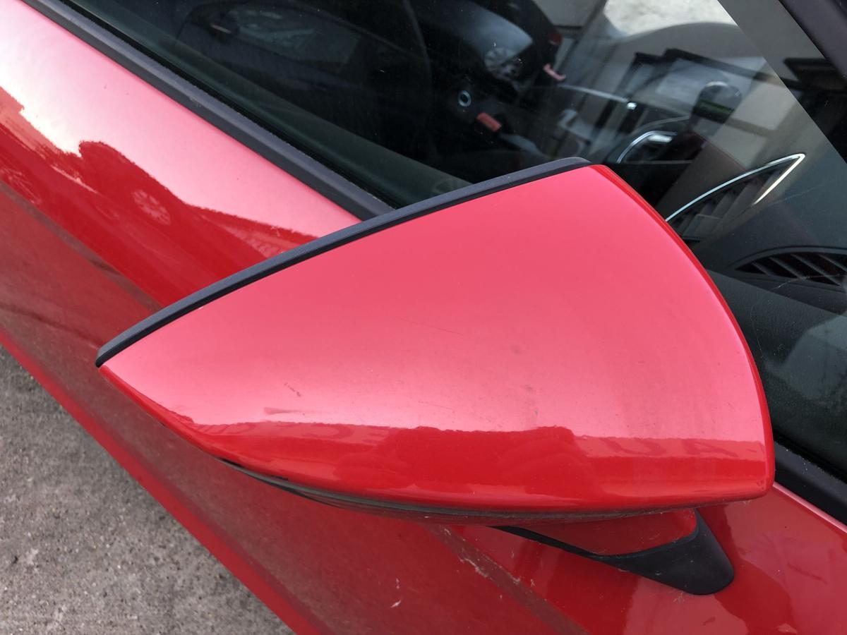 Seat Leon 5F Au&szlig;enspiegel rechts Spiegel Seitenspiegel elekt LS3H Emocion Rot
