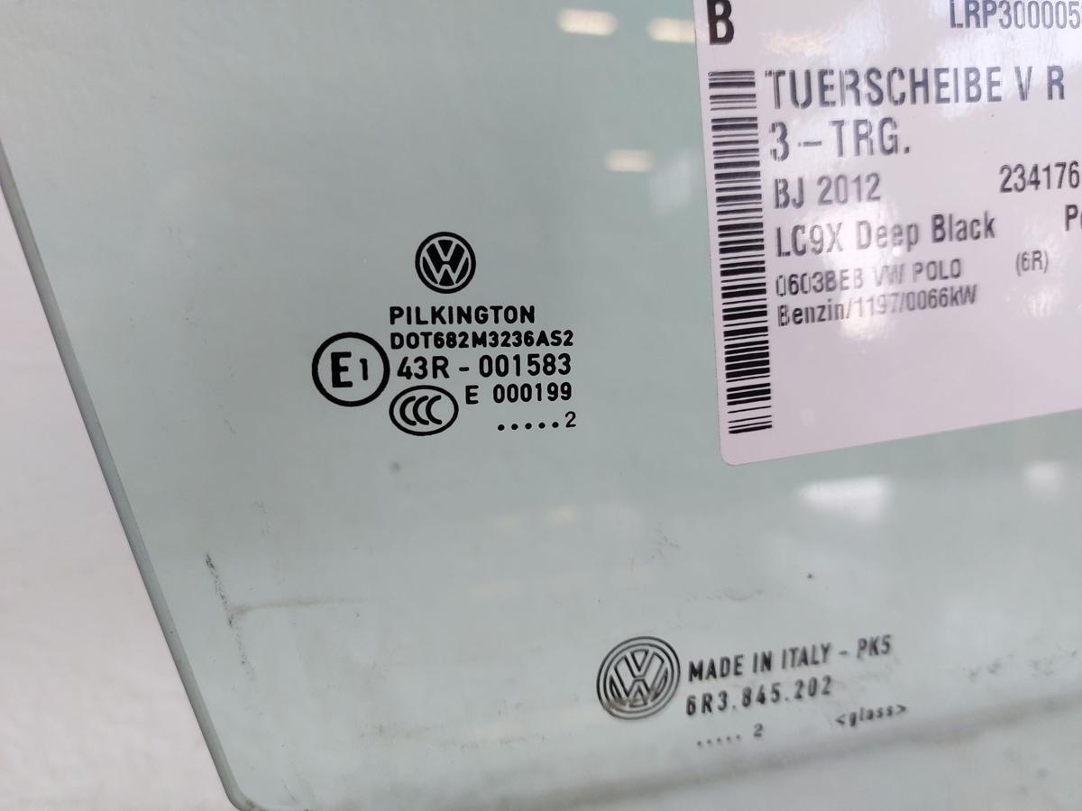 VW Polo 6R Türscheibe Scheibe vorn rechts nur für 3 türer Colorglas