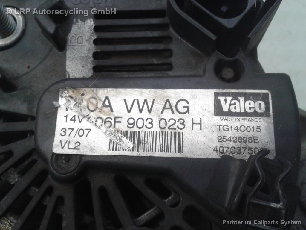 Audi A4 B7 8E BJ2007 original Lichtmaschine Generator TG14C015 VALEO