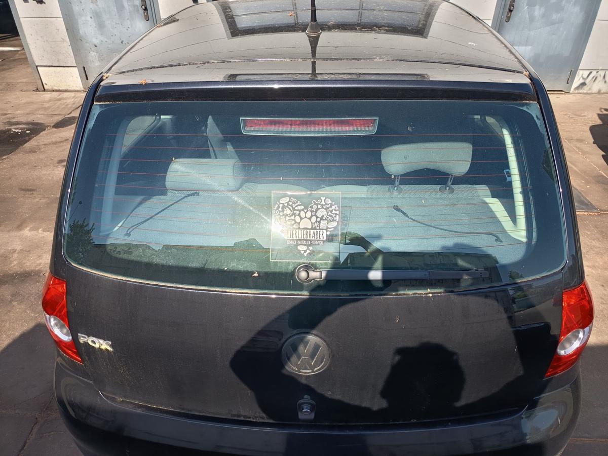 VW Fox original Heckklappe mit Scheibe LC9Z Black Magic Metallic Baujahr 2009