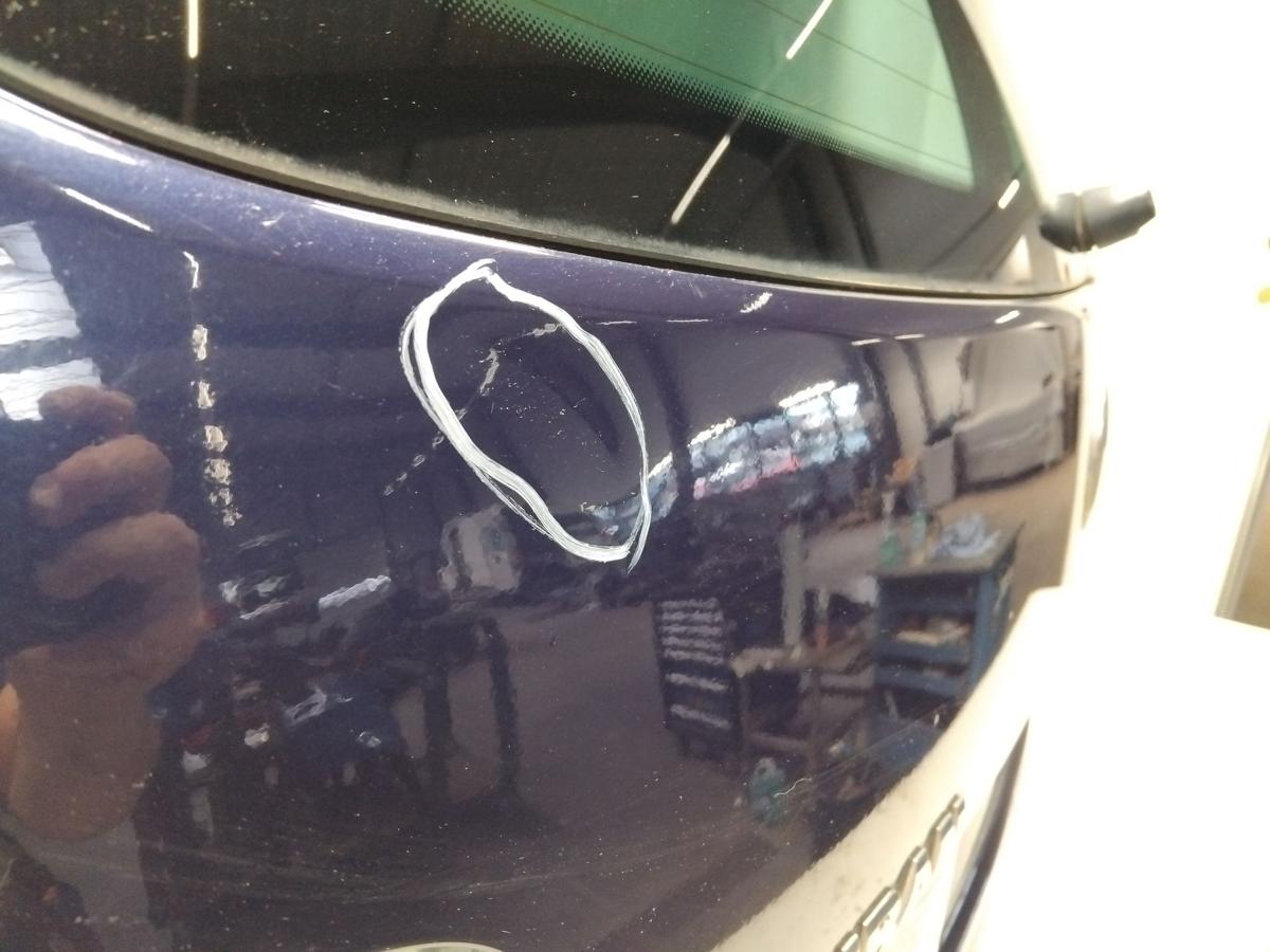 VW Touran 1T original Heckklappe LB5N Indigoblau mit Heckscheibe BJ2003 ROST