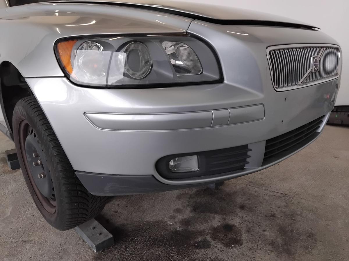 Volvo V50 S40 II original Stossf&auml;nger Sto&szlig;stange vorn 477 Electric Silber BJ2007