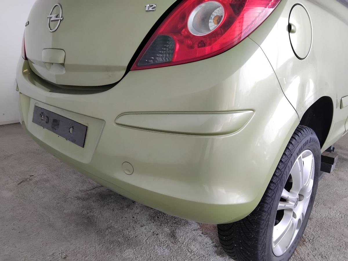 Opel Corsa D original Sto&szlig;f&auml;nger Sto&szlig;stange hinten 3-T&uuml;rer BJ2006 Z30E Green Tea