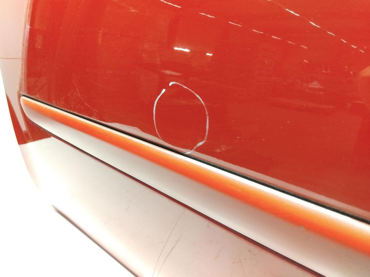 Renault Twingo 2 Tür vorn links Fahrertür spanischrot OV727 BJ2011