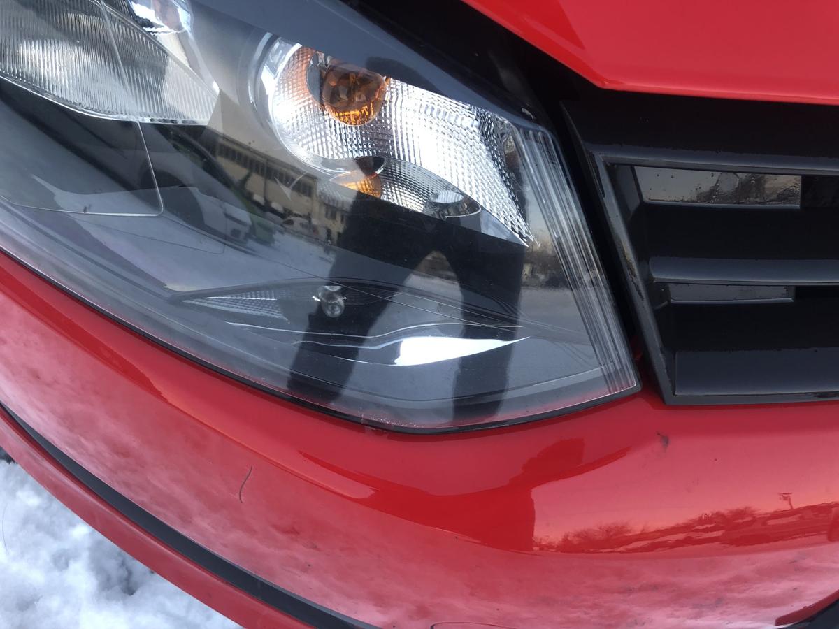 VW Polo 6R Scheinwerfer rechts Headlight 6R1941016E Frontscheinwerfer Halogen