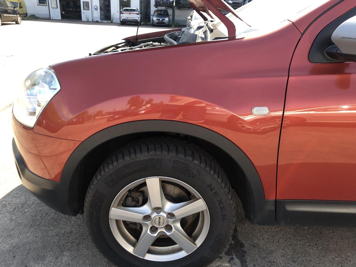 Nissan Qashqai J10 Kotfl&uuml;gel vorn links Fahrerseite A52 Fired Iron