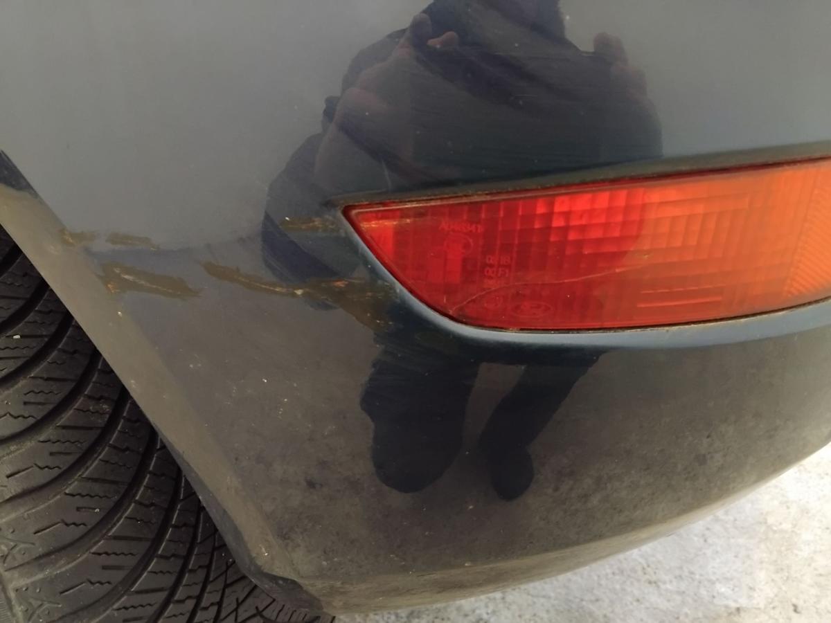 Ford Fiesta JA8 original Stossf&auml;nger Sto&szlig;stange hinten Atlantikblau BJ2011