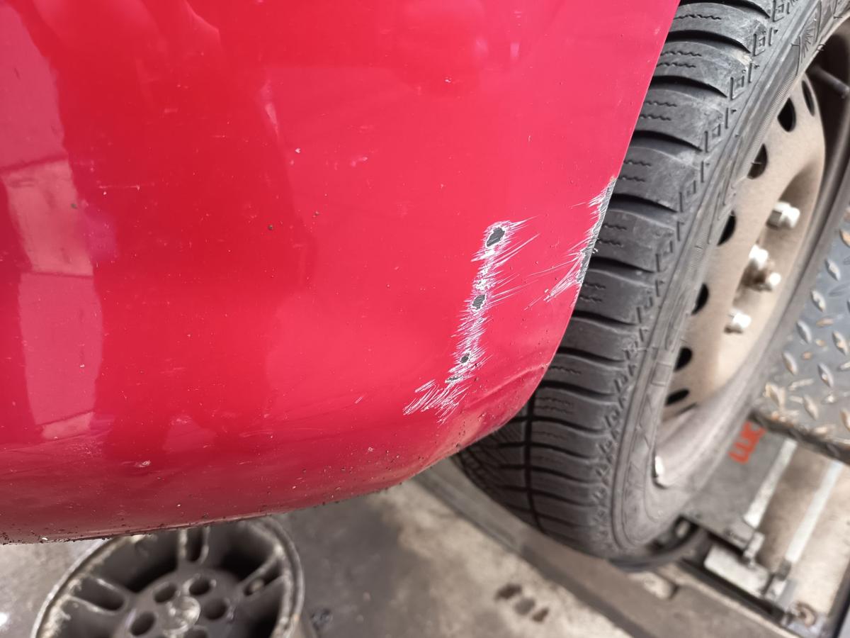 Nissan Micra K13 original Sto&szlig;stange F&auml;nger vorn Front AY4 Kaminrot Bj 2013