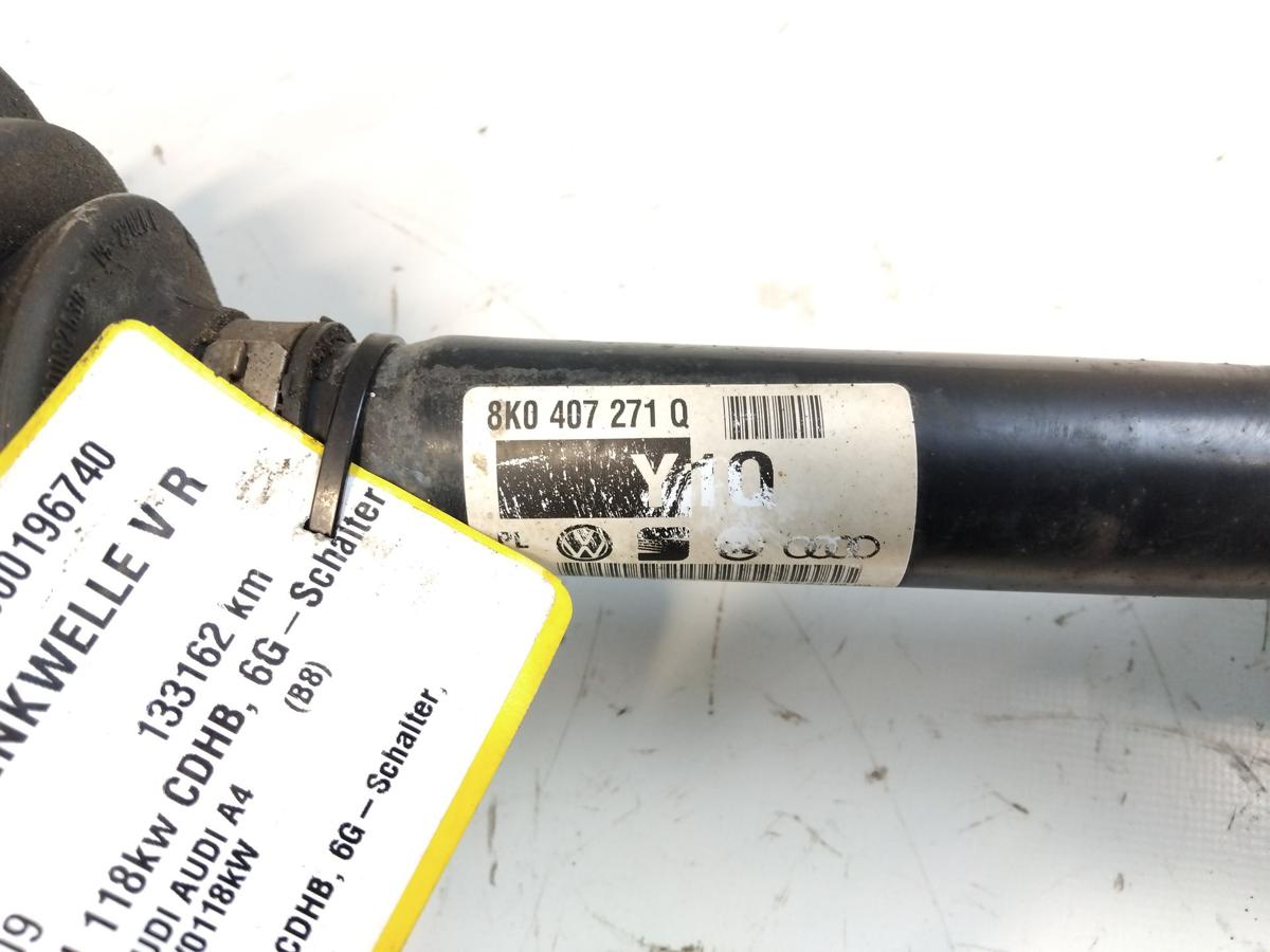 Audi A4 8K B8 original Gelenkwelle Antriebswelle vorn rechts 1.8TFSI Bj.2009