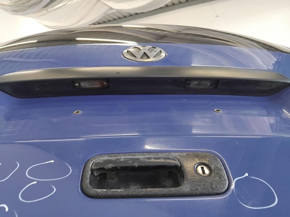 VW Caddy 2K Heckklappe LA5C Surfblau mit Heckscheibe BJ2009 Dellen