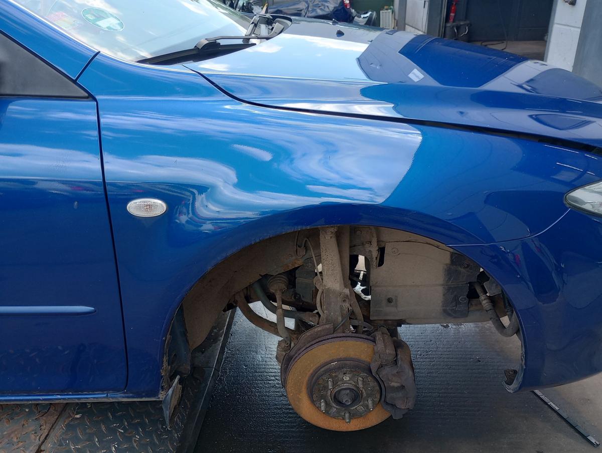 Mazda 6 GG1 orig Kotflügel rechts Beifahrerseite Fender blau met Bj 2005