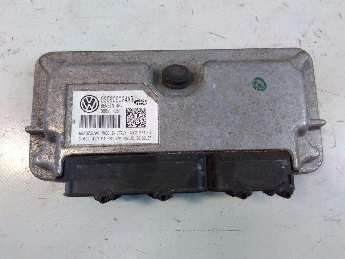 Skoda Fabia 6Y Steuergerät Motor 03C906024AB 6160142001 MAGNETI MARELLI BJ2007
