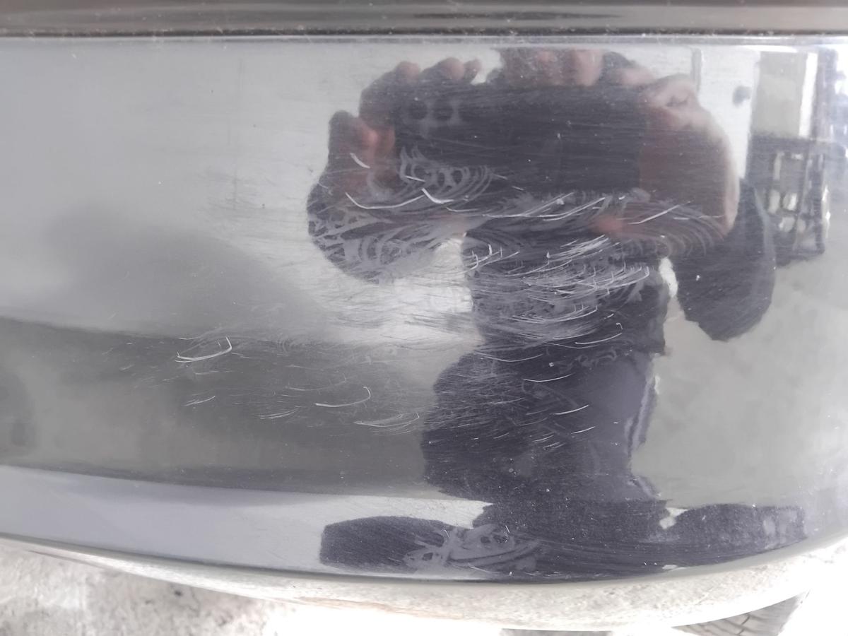 Hyundai i30 FD orig Sto&szlig;stange Stossf&auml;nger hinten Flie&szlig;heck BJ2008 9F Stone Black