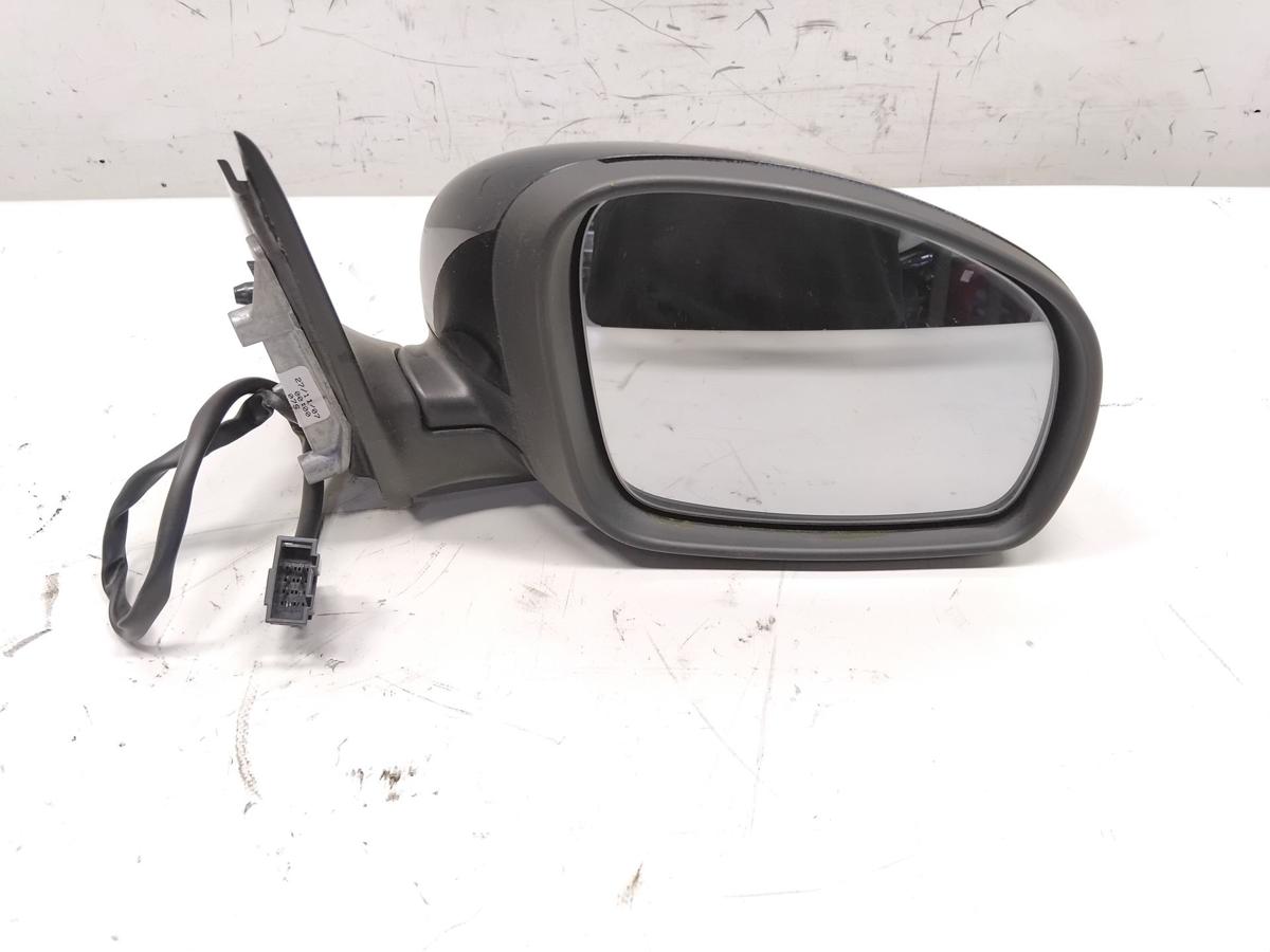 Skoda Fabia 2 5J original Au&szlig;enspiegel rechts schwarzmetallic 9910 Bj.2008