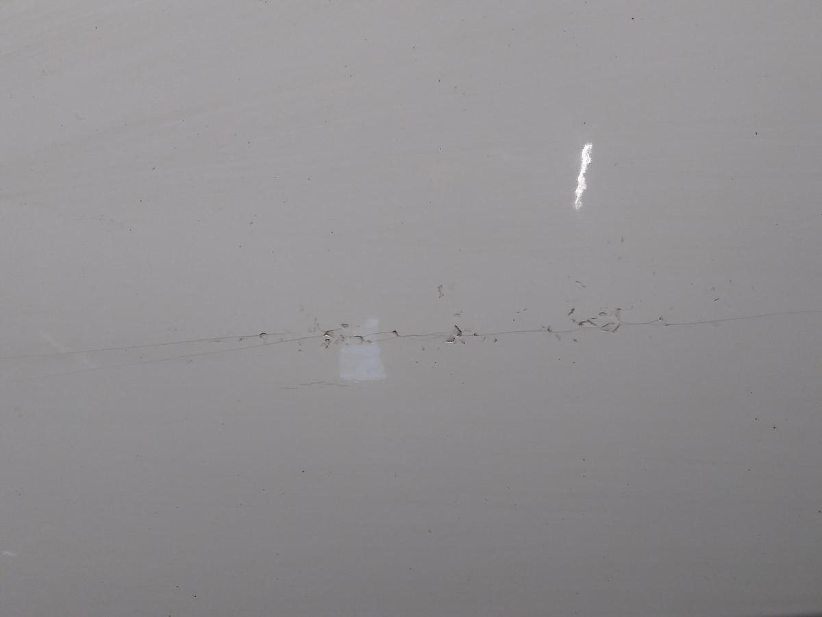 Audi A3 8L original Sto&szlig;f&auml;nger Sto&szlig;stange hinten casablancaweiss LY9G Bj.1997