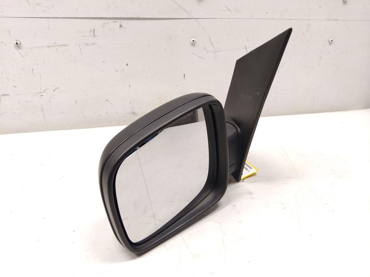 VW Caddy 2K original Au&szlig;enspiegel links schwarz unlackiert manuell BJ2009