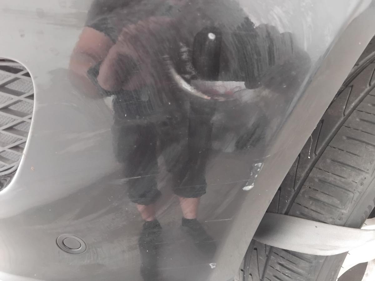 Mercedes ML164 original Stossf&auml;nger Sto&szlig;stange vorn SRA PDC BJ2006 197 obsidianschwarz