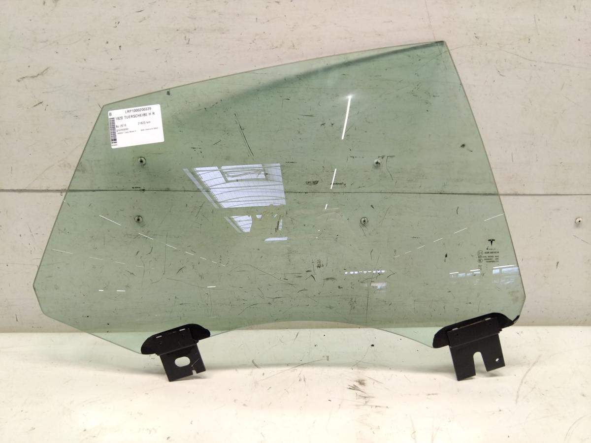 Tesla Model S T&uuml;rscheibe hinten rechts gr&uuml;ncolor Bj.2019