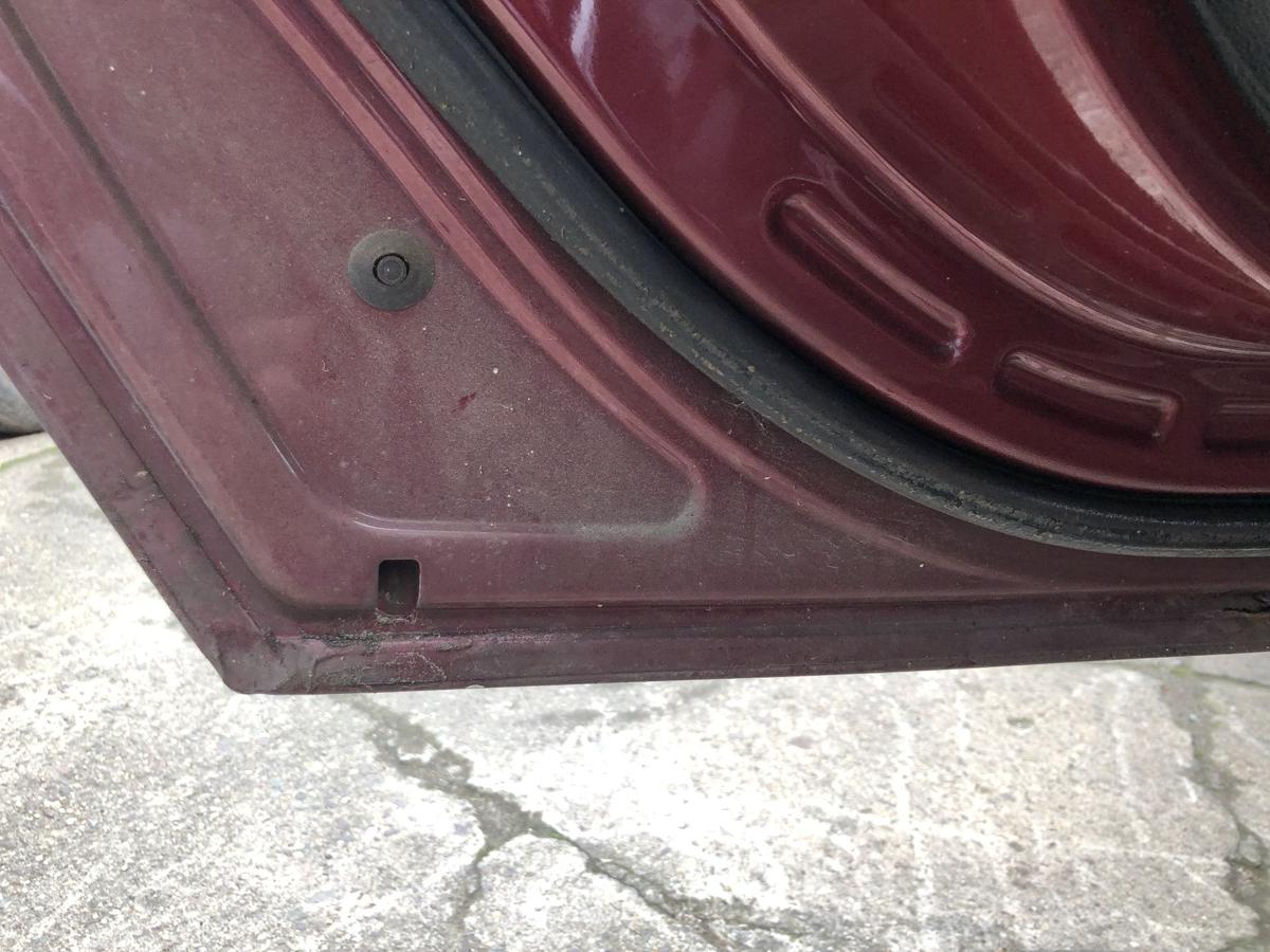 Mercedes B Klasse W245 T&uuml;r hinten links Fondt&uuml;r Anrostungen 597 Saturnrotmet.