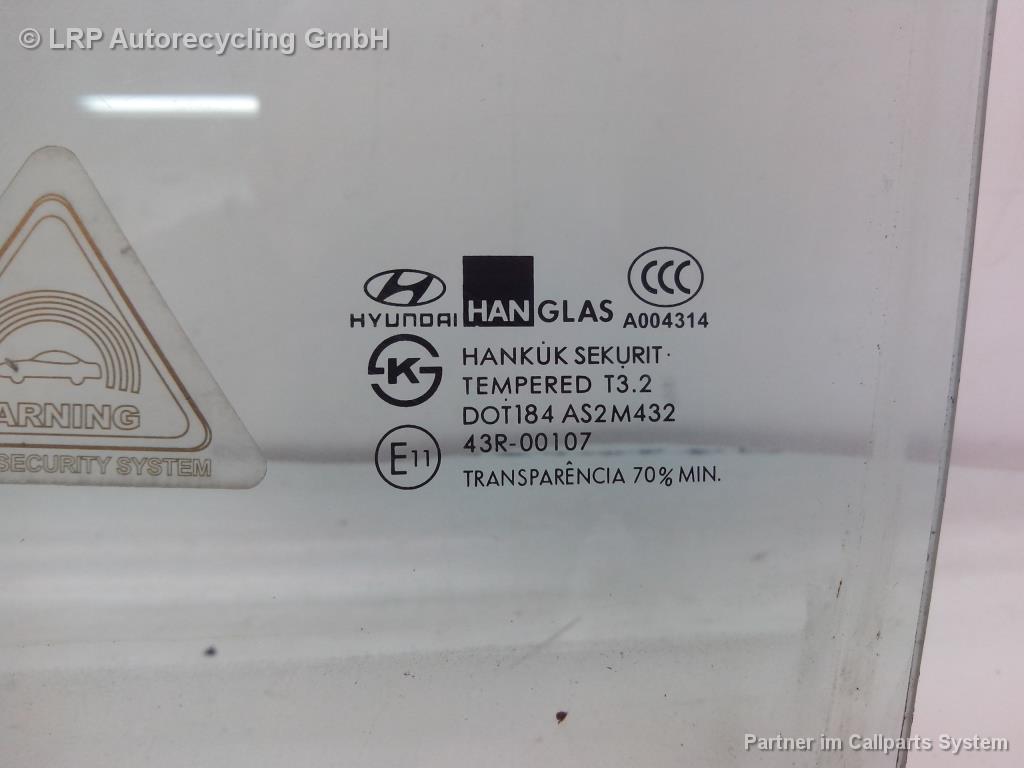 Hyundai Matrix FC BJ2006 Scheibe Türscheibe Tür vorn links