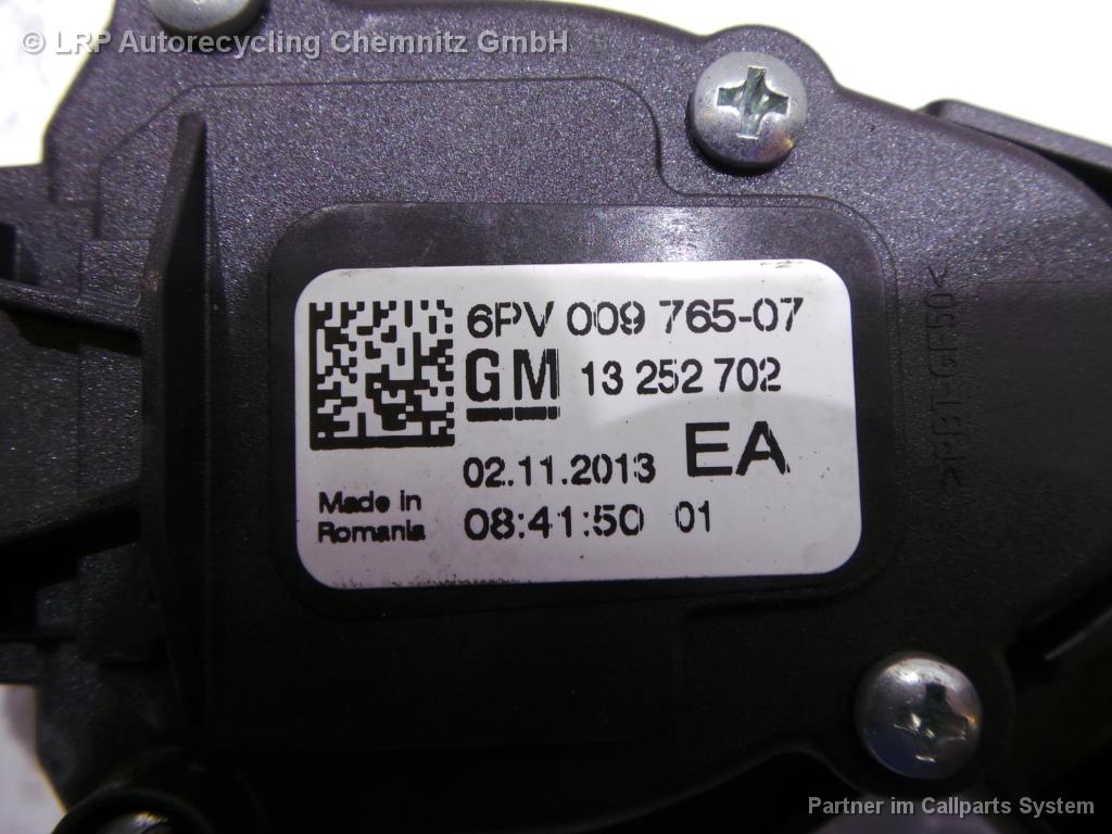 Opel Astra (J) BJ 2014 Gaspedal elektrisch Pedal 13252702 6PV009765-07