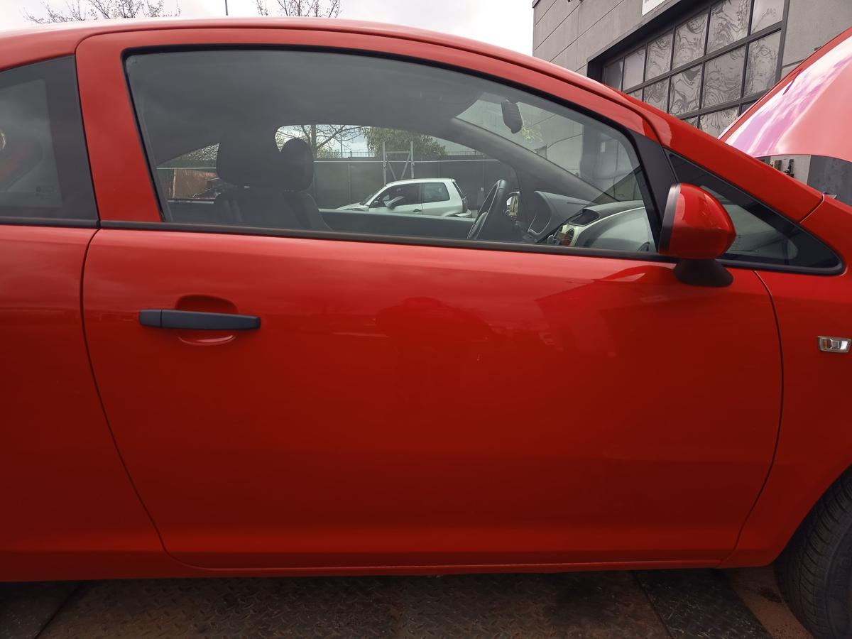 Opel Corsa D original T&uuml;r rechts Beifahrert&uuml;r Z547 Magmarot Baujahr 2009