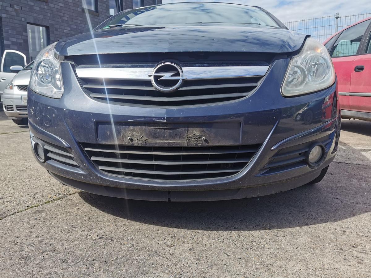 Opel Corsa D Stossfänger Stossstange Bumper vorn NSW Z168 Metroblau Perl