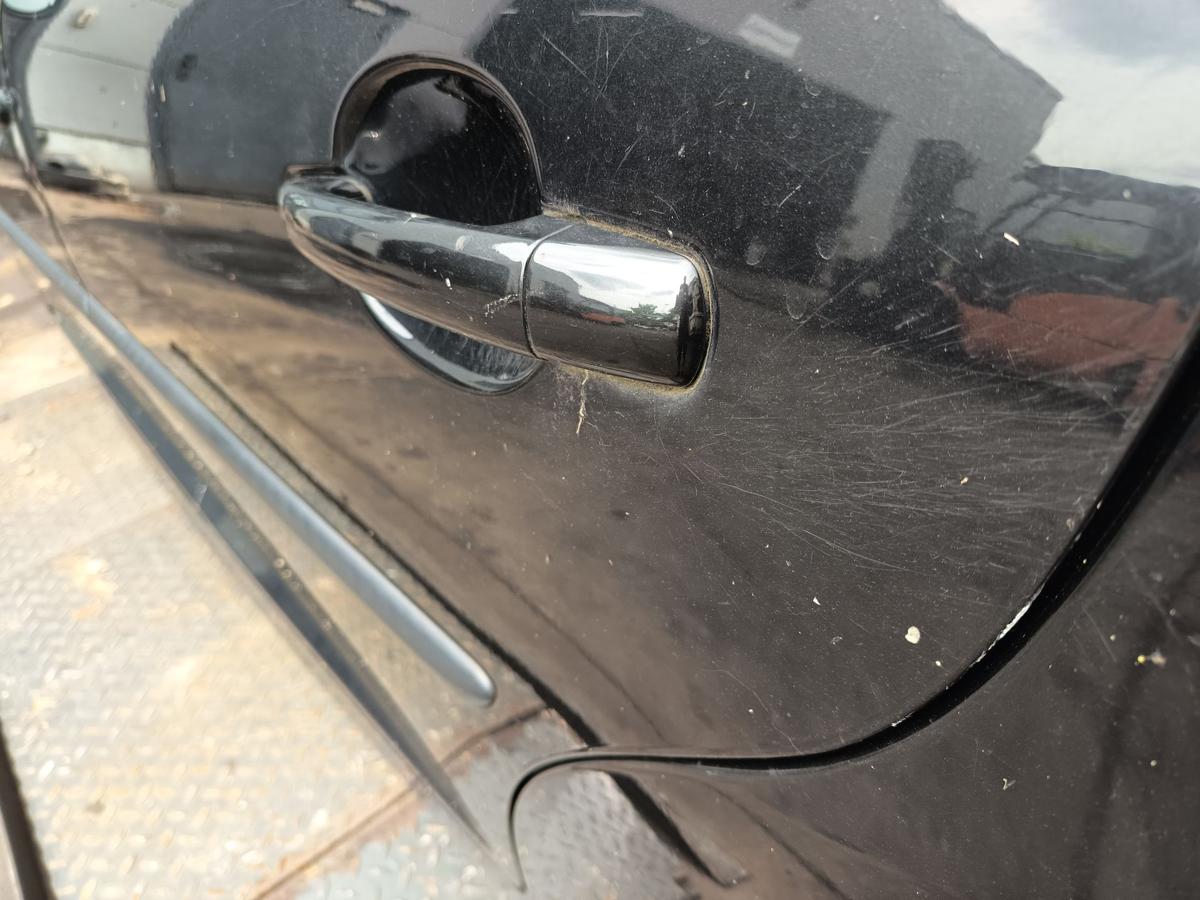 Peugeot 207 original Tür hinten links Fond EXL Obsidianschwarz Bj 2008