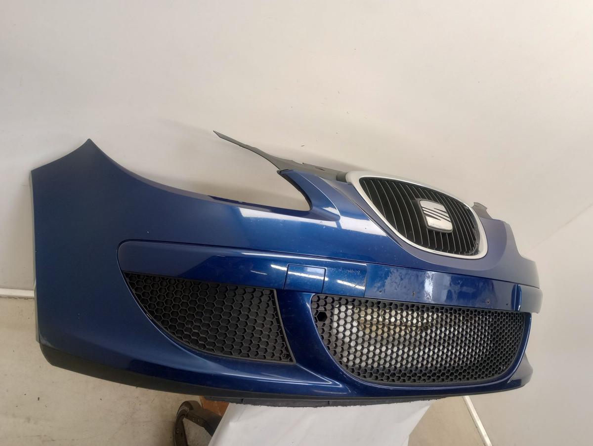 Seat Toledo 3 III 5P orig Stoßstange vorn Stoßfänger Grill LS5S Blau Bj 2005