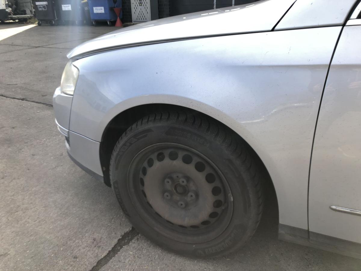 VW Passat 3C B6 Variant Kotfl&uuml;gel vorn links Fahrerseite LA7W Reflexsilber OE