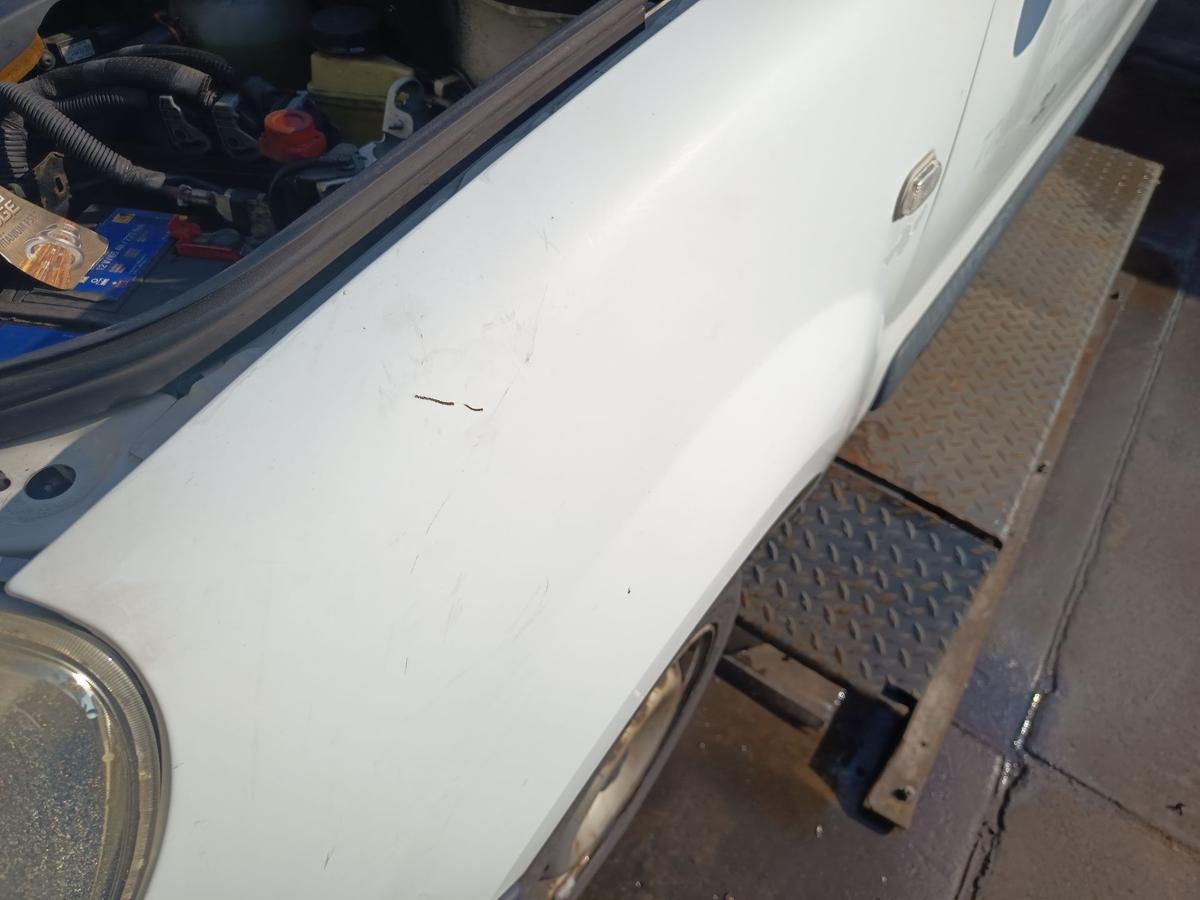 Renault Kangoo KC original Kotfl&uuml;gel links Seitenteil 389 Gletscherwei&szlig; Bj 2008