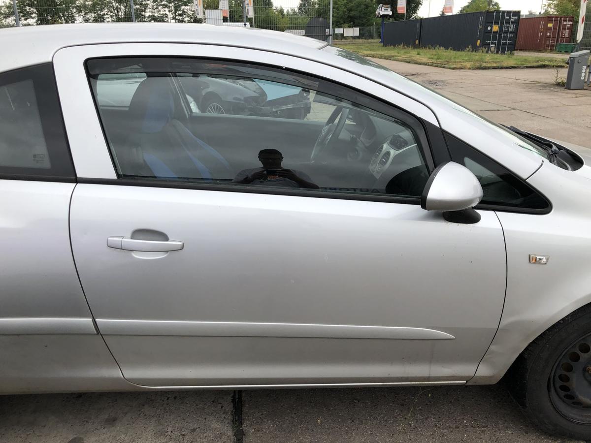 Opel Corsa D T&uuml;r vorn rechts Beifahrert&uuml;r im Rohbau 2AU Starsilber 3 t&uuml;rer