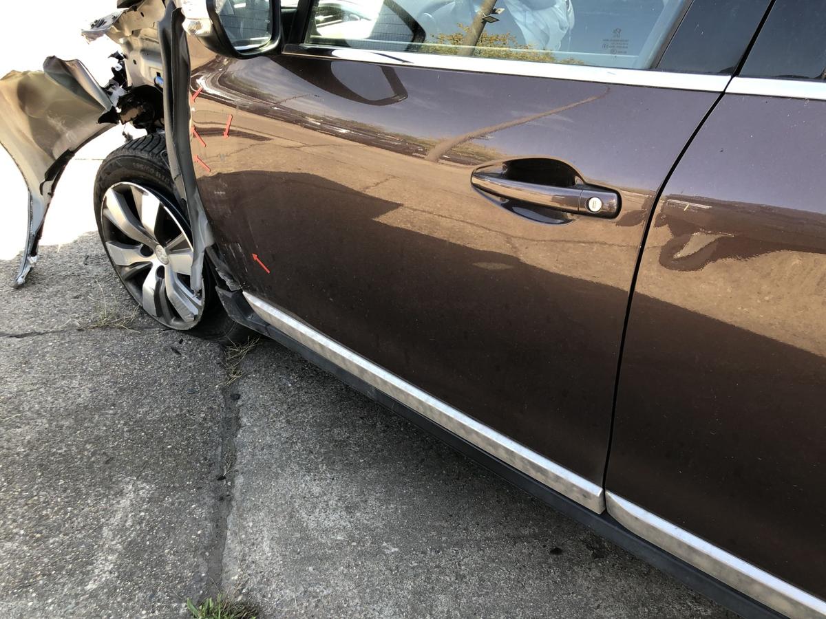 Peugeot 2008 I CU Tür vorn links Fahrertür im Rohbau ETV Braun Makaha Schaden