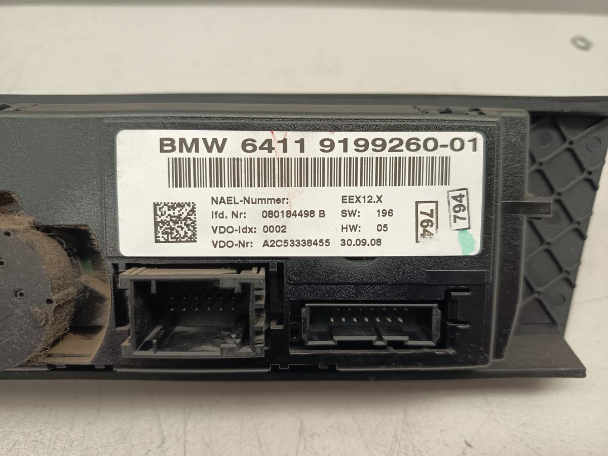 BMW 3er E91 original Heizungsbet&auml;tigung Klimabedienteil 6411919926001 Bj 2009