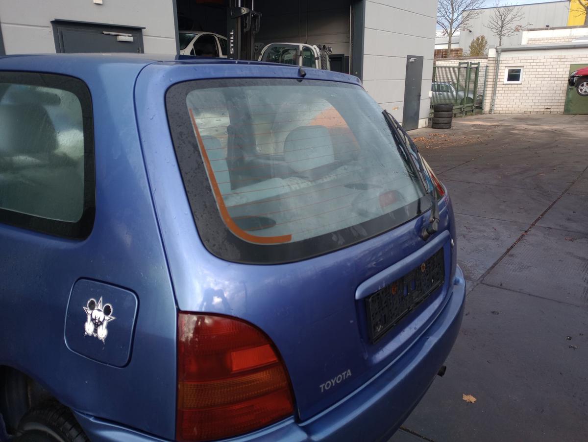 Toyota Starlet P9 original Heckklappe mit Scheibe 8K9 Purple Blue Bj 1997