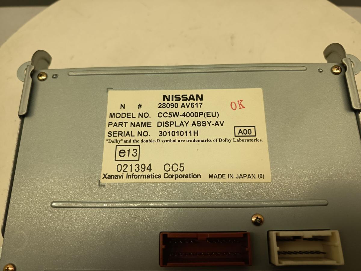Nissan Primera P12 original Display Bordcomputer 28090AV617 Baujahr 2003
