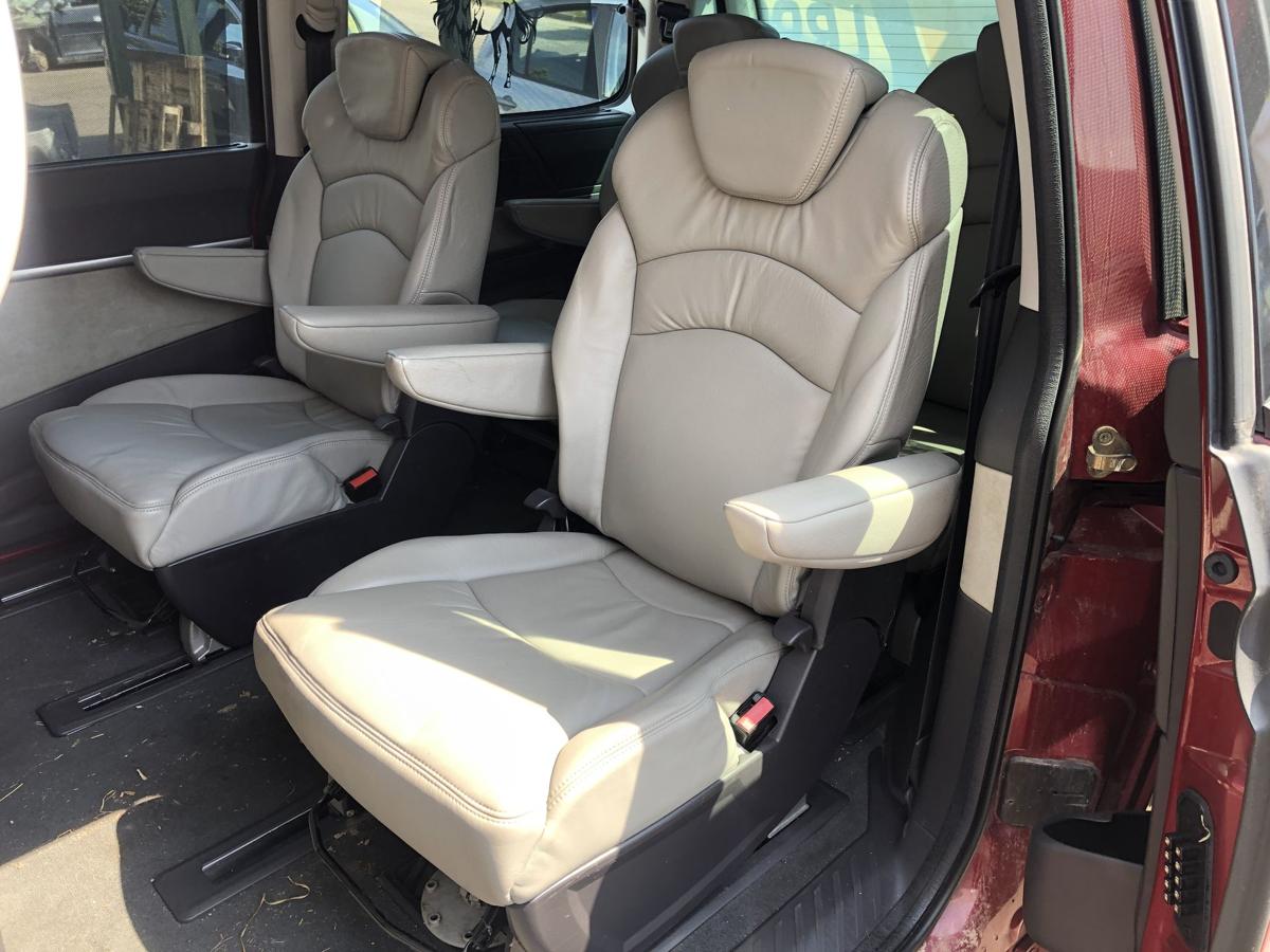 Peugeot 807 original Sitz hinten links Reihe 2 Fond Leder beige Bj 2004