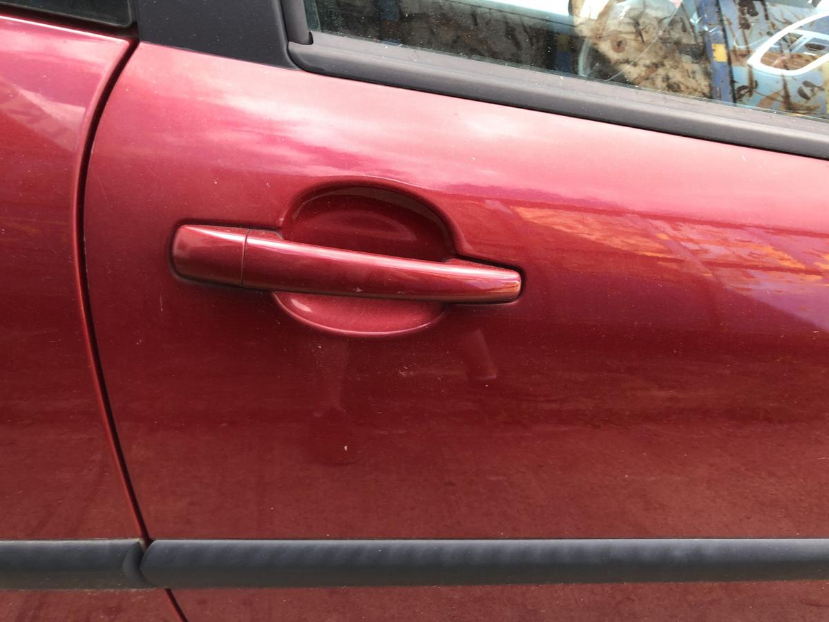 Peugeot 207 WA WC T&uuml;r vorn rechts Beifahrert&uuml;r 3trg Roh KJC Rouge Erythree