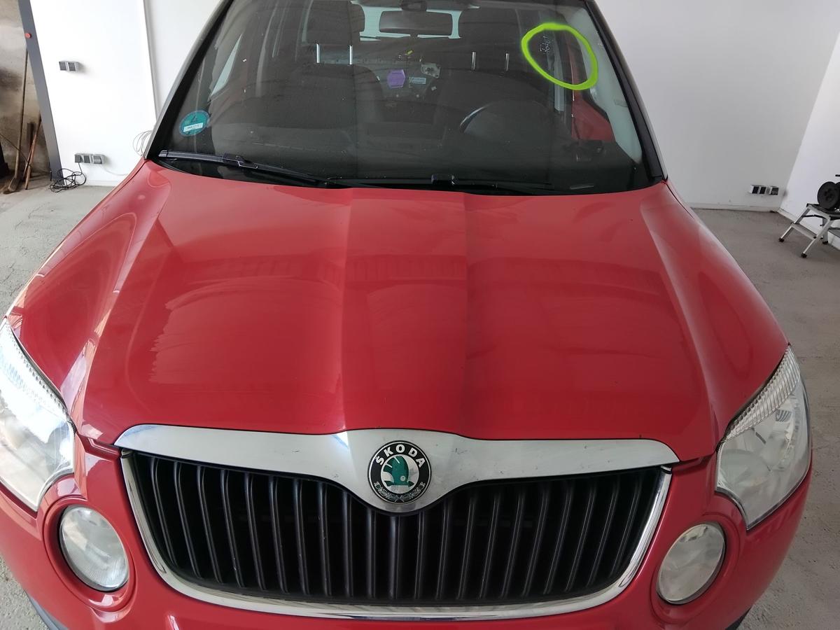 Skoda Yeti 5L original Motorhaube Deckel vorn LF3K Corrida Red BJ2010