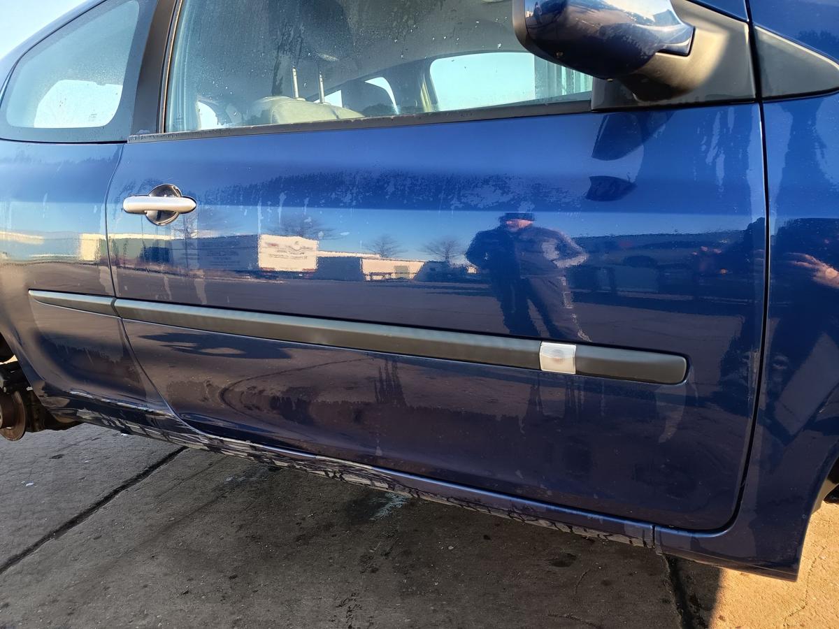 Renault Clio III orig T&uuml;r rechts 3trg Fahrert&uuml;r NV432 Blau Bj 2006