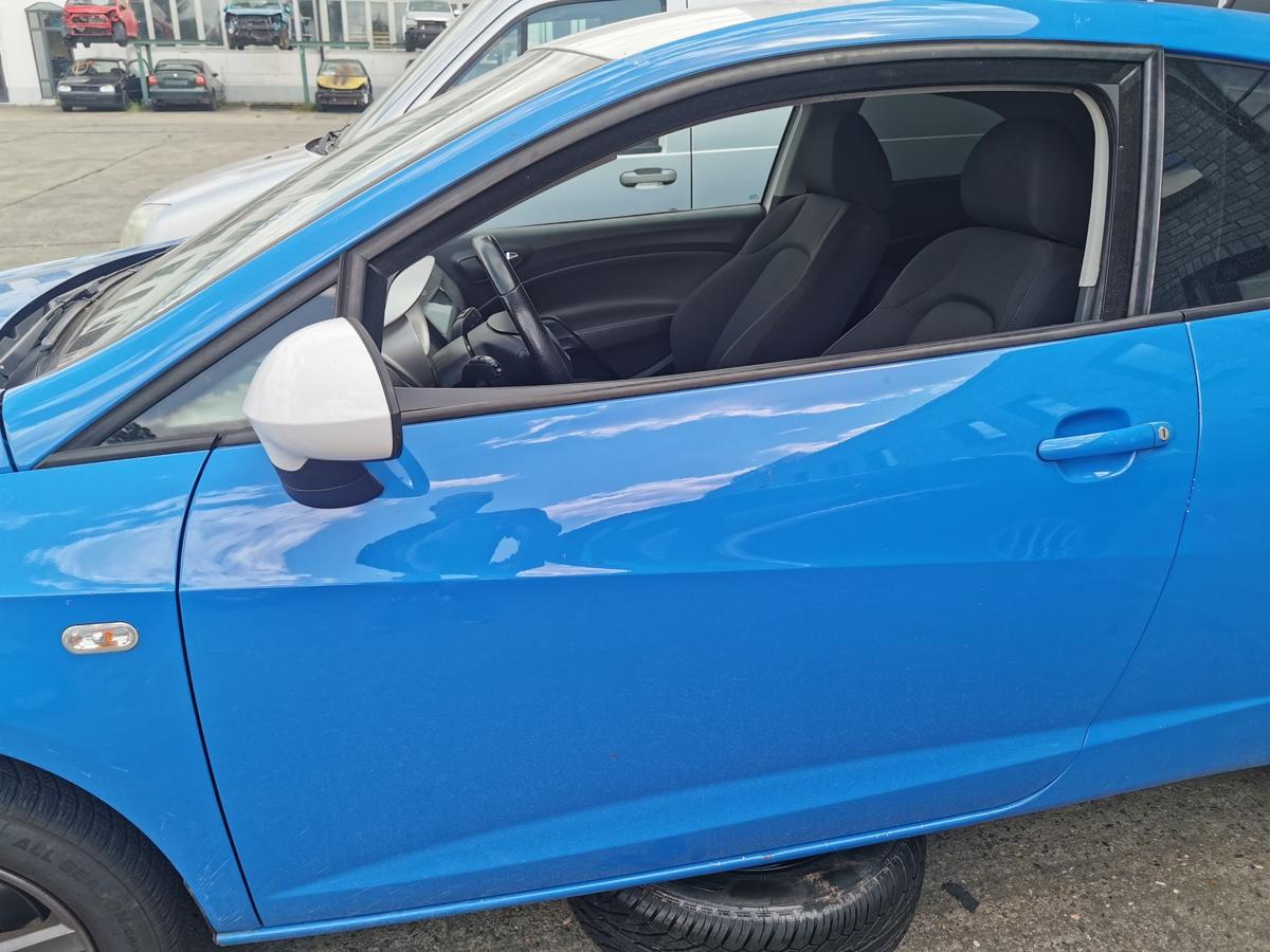 Seat Ibiza 6J Fahrertür Tür Autotür Rohbautür vorn links blau 3trg TEXT BILDER