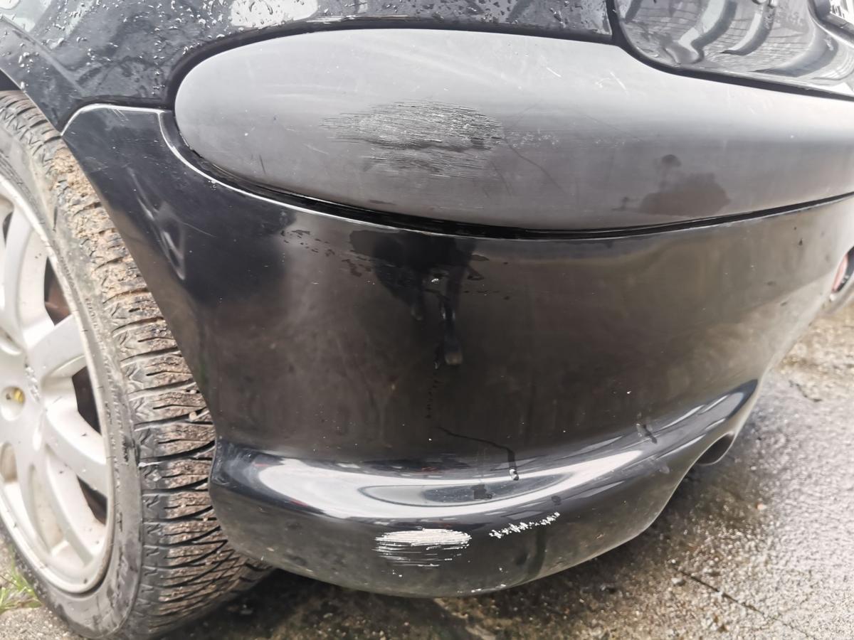 Peugeot 206 CC Stossf&auml;nger Stossstange Bumper hinten EXY Onyxschwarz KRATZER