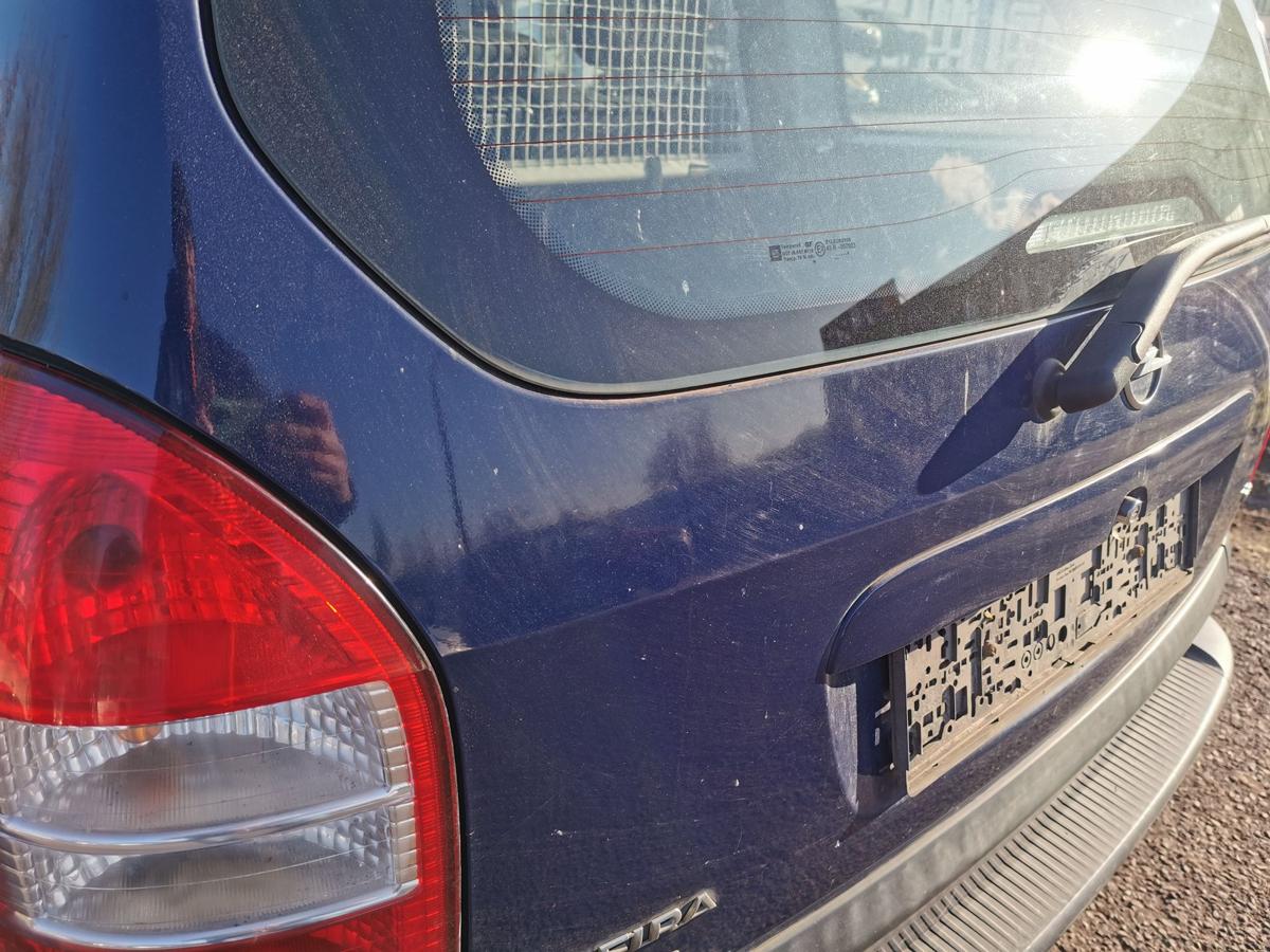 Opel Zafira A Heckklappe Kofferklappe Klappe Deckel hinten Z20Z Atlantikblau