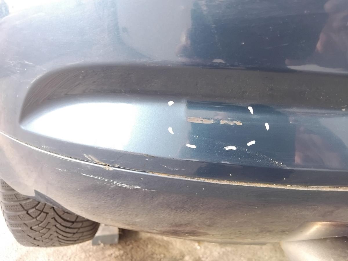 Audi A3 8P 3-t&uuml;rig orig Sto&szlig;stange Stossf&auml;nger hinten BJ2006 LZ5C Mauritiusblau