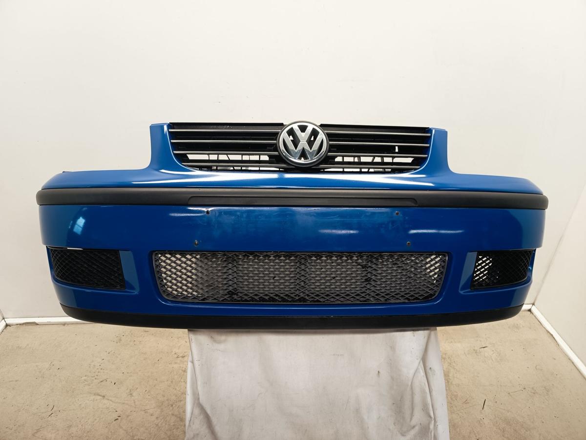 VW Polo 6N Bj 1999 original Stoßfänger Stoßstange vorn LA5C-SURFBLAU Facelift