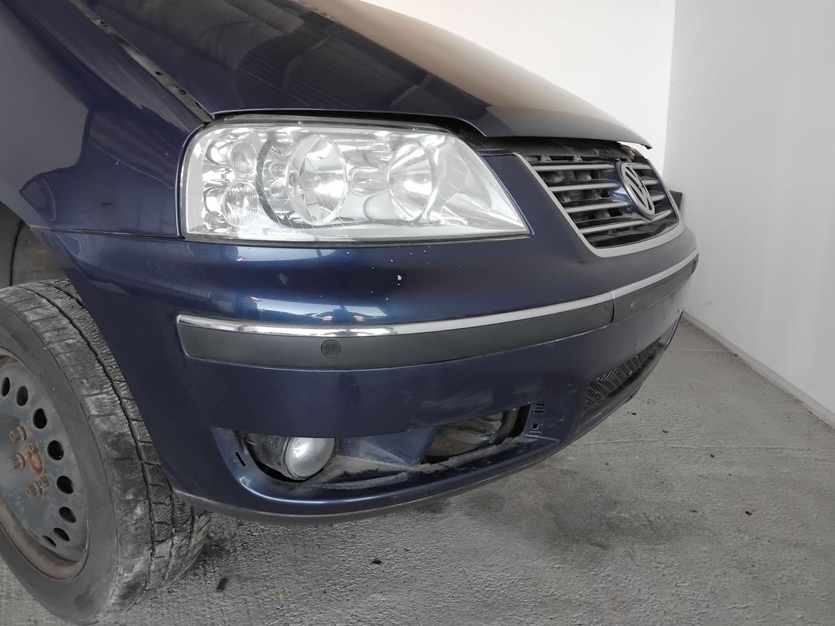 VW Sharan 7M original Stoßfänger Stoßstange vorn mit PDC 2.Facelift BJ2009 LD5G Dark Iron Blue
