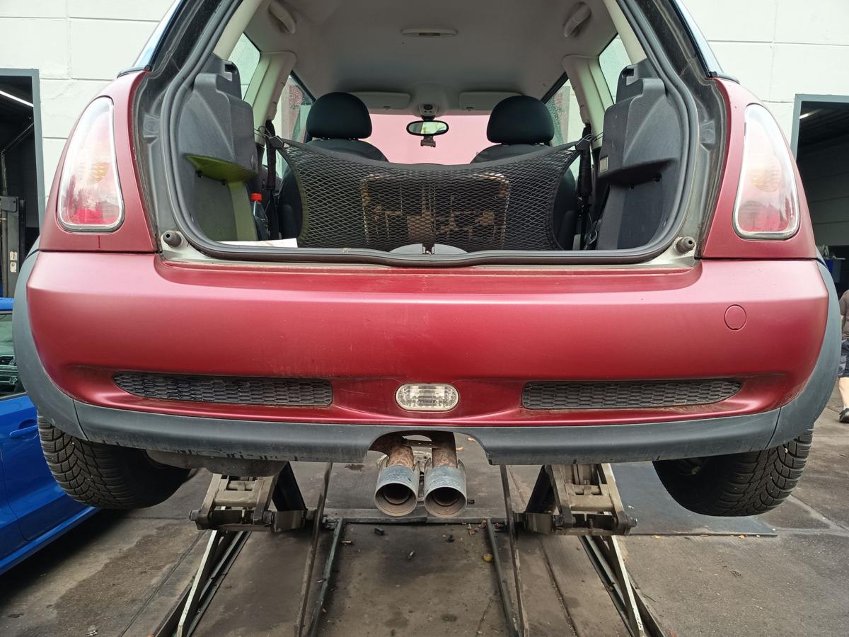 Mini One R50 original Sto&szlig;stange F&auml;nger hinten Heck matt rot foliert Bj 2004