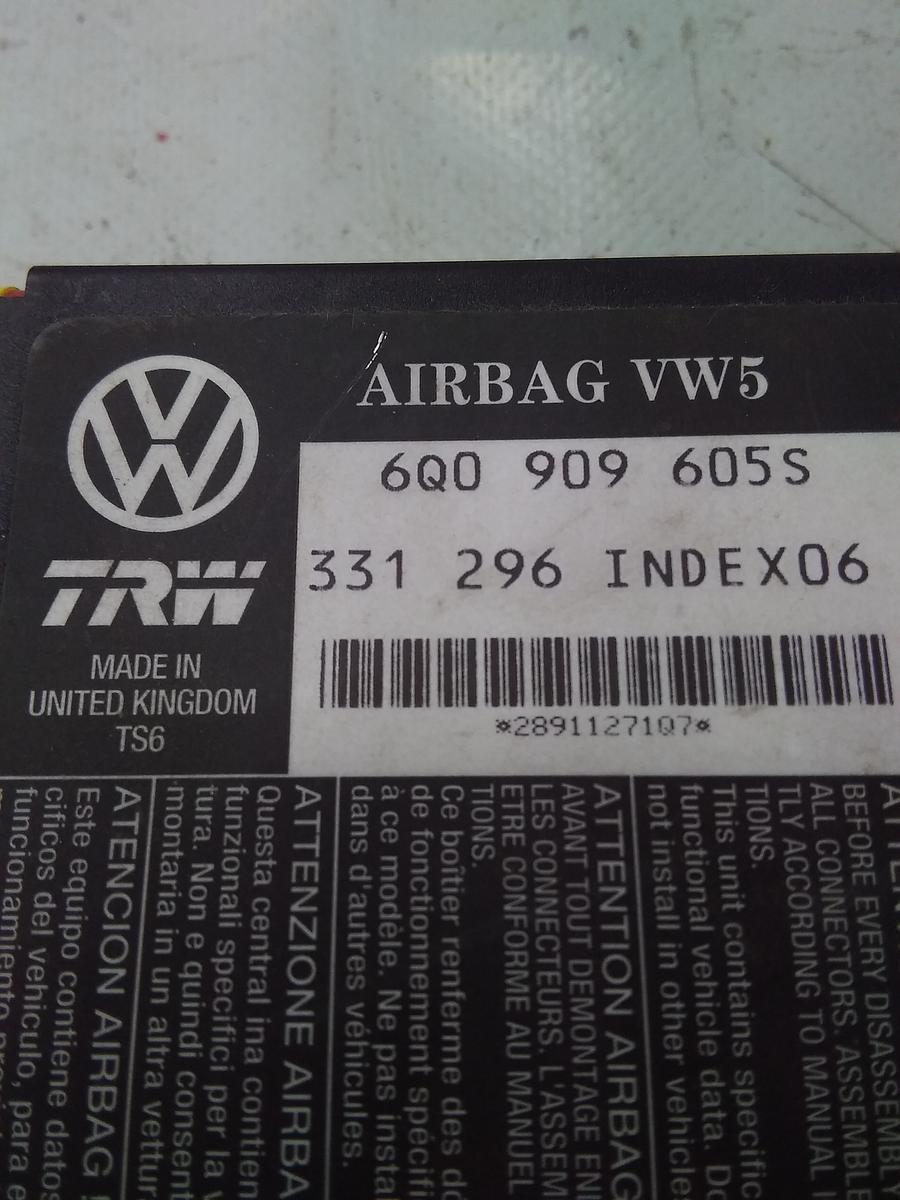 Skoda Fabia 6Y original Steuergerät Airbag 331296 TRW BJ2007