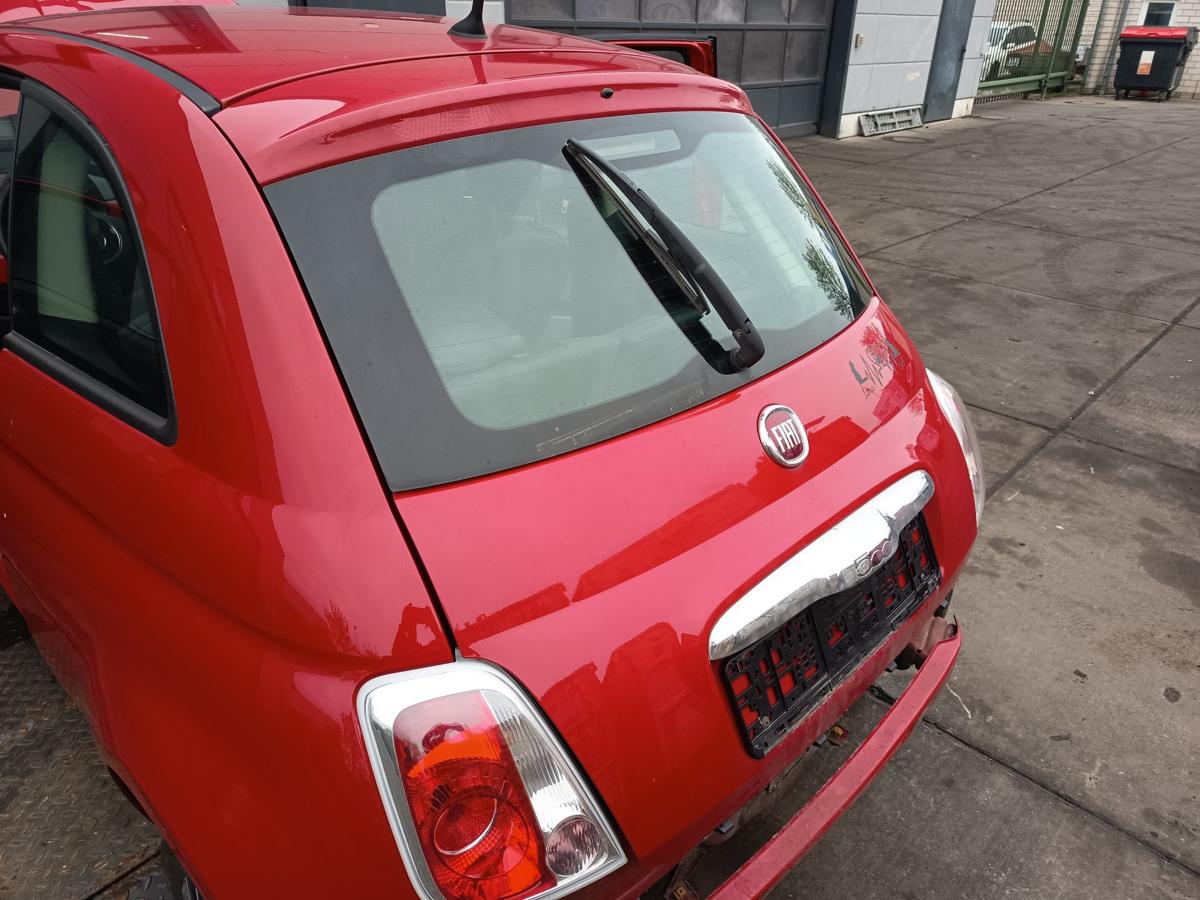 Fiat 500 original Heckklappe mit Scheibe Deckel hinten 111/A Rosso Bj 2012