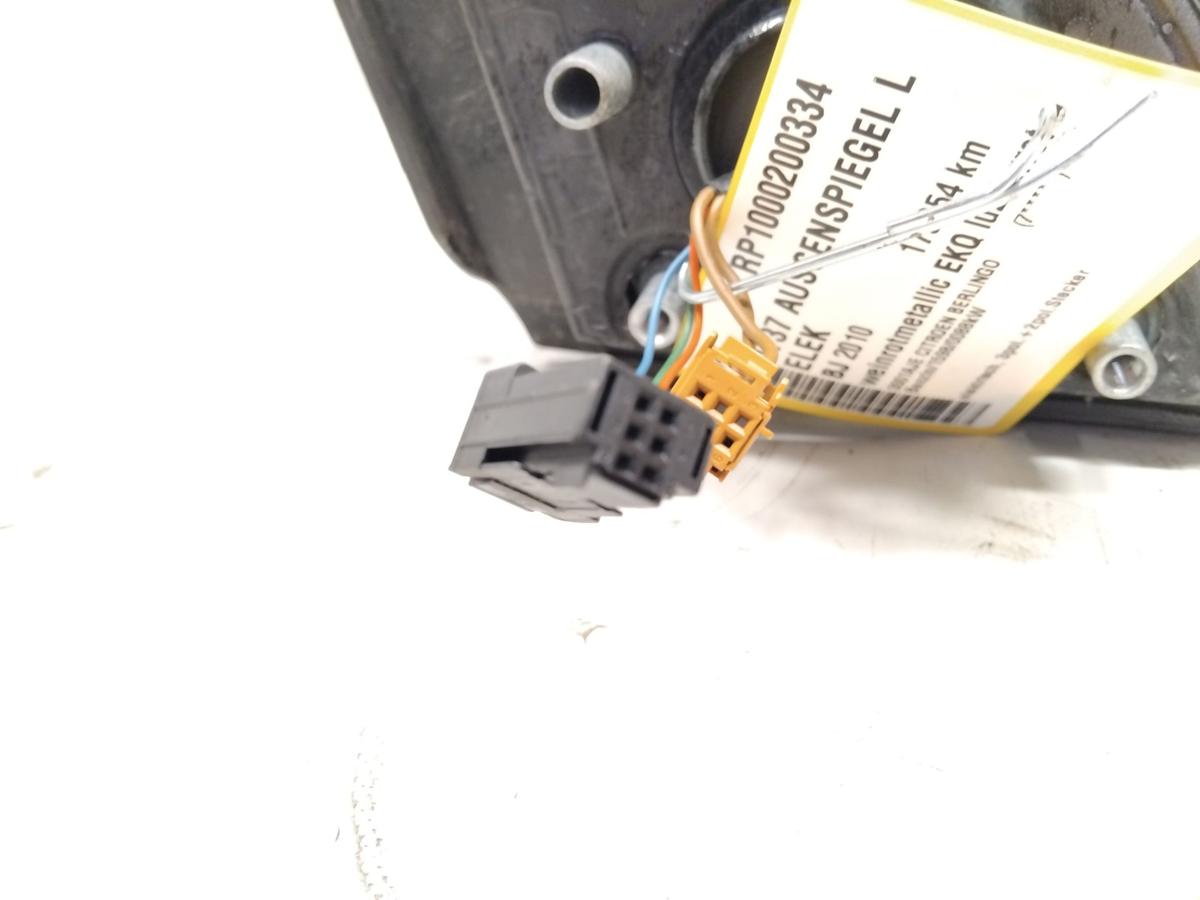 Citroen Berlingo 2 orig Au&szlig;enspiegel links elektrisch 3+2pol BJ2010 EKQ luziferrot